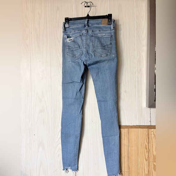 American Eagle hi-rise distressed jeggings - Picture 2 of 5